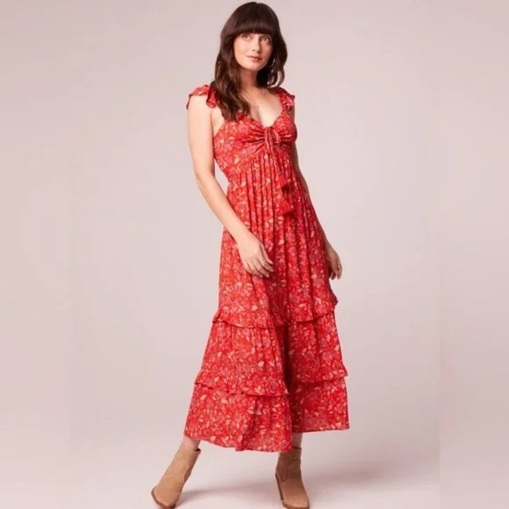 NWT Band Of The Free Elodie Floral Tiered Midi Dress